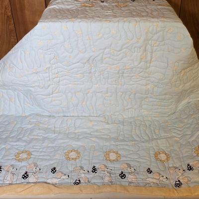 LOT 107S: Oh Baby! Sweet Handmade Quilts, 2 Quilted Photo Albums & A Pillow Matching W/Quilt