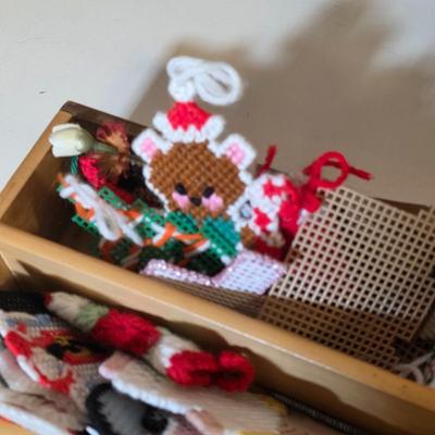 LOT 108S: Fun Drawer Loaded W/Handmade, Crocheted Ornaments