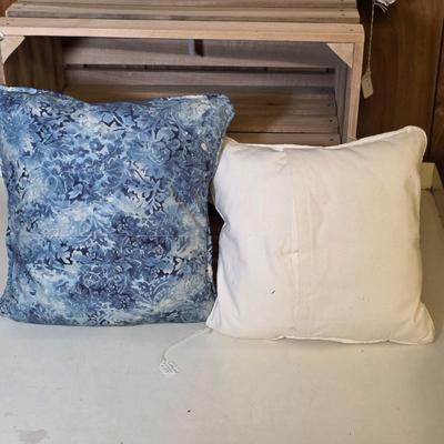 LOT 112S: Five Lovely Handmade Pillow W/Crate