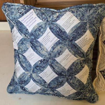 LOT 112S: Five Lovely Handmade Pillow W/Crate