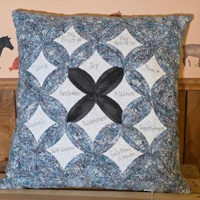 LOT 112S: Five Lovely Handmade Pillow W/Crate