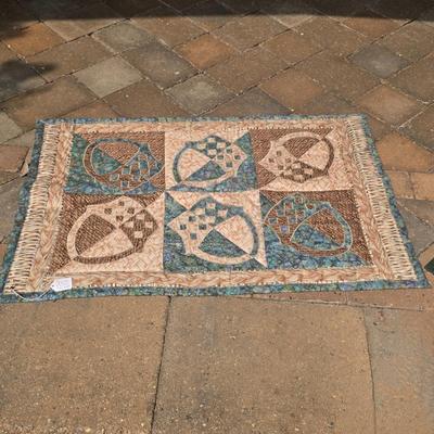 LOT 116S: Vintage Hand Made Quilts W/Adorable Stuffed Corn & Quilt Ladder