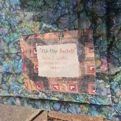 LOT 116S: Vintage Hand Made Quilts W/Adorable Stuffed Corn & Quilt Ladder