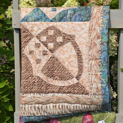 LOT 116S: Vintage Hand Made Quilts W/Adorable Stuffed Corn & Quilt Ladder