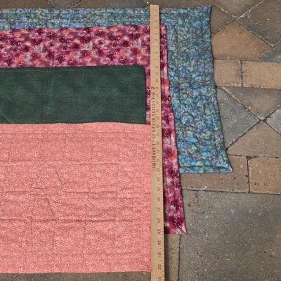 LOT 116S: Vintage Hand Made Quilts W/Adorable Stuffed Corn & Quilt Ladder