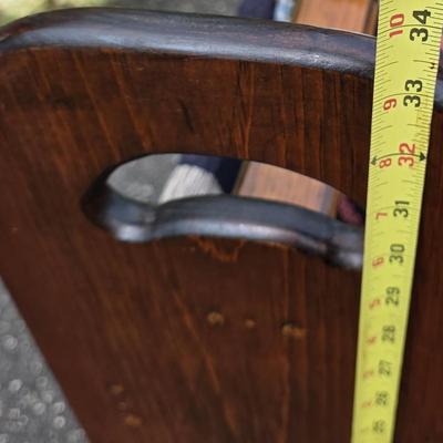 LOT 117S: Lovely Vintage Quilt Rack & Hand Made Quilts
