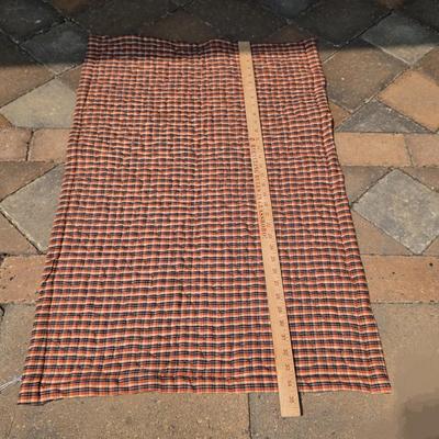 LOT 118S: Vintage Standing Ladder Quilt Rack W/Handmade Lap Quilts