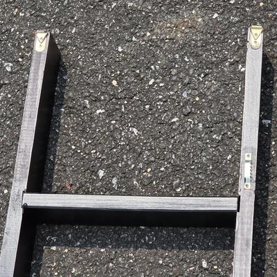 LOT 119S: Leaning/Hanging Ladder W/Vintage Handmade Quilts