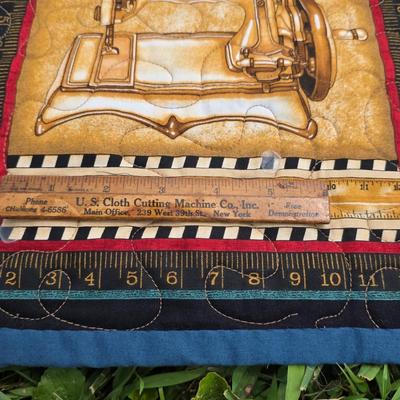 LOT 122S: Sew Many Cute Quilts! Vintage/Handmade Quilts W/Unique Details & Quilt Rack