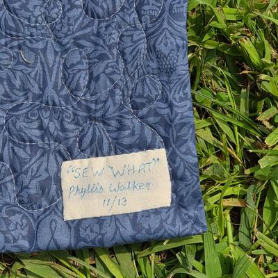 LOT 122S: Sew Many Cute Quilts! Vintage/Handmade Quilts W/Unique Details & Quilt Rack