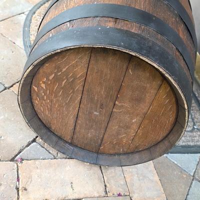 LOT 128S: Antique/Vintage Open Wood Barrel, Milking Stool, Leather/Wooden Draft Horse/Mule Yoke & Harness Pieces