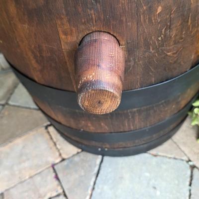 LOT 128S: Antique/Vintage Open Wood Barrel, Milking Stool, Leather/Wooden Draft Horse/Mule Yoke & Harness Pieces