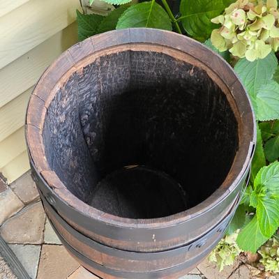LOT 128S: Antique/Vintage Open Wood Barrel, Milking Stool, Leather/Wooden Draft Horse/Mule Yoke & Harness Pieces