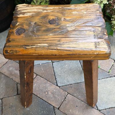 LOT 128S: Antique/Vintage Open Wood Barrel, Milking Stool, Leather/Wooden Draft Horse/Mule Yoke & Harness Pieces