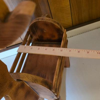 LOT 130S: Three Vintage Handmade Wooden Holiday Crafts & Table Quilts
