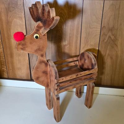 LOT 130S: Three Vintage Handmade Wooden Holiday Crafts & Table Quilts