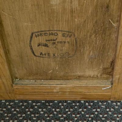 LOT 135S: Rustic Mexican Pine 5-Drawer Tall Cabinet W/Metal Ring Drawer Pulls