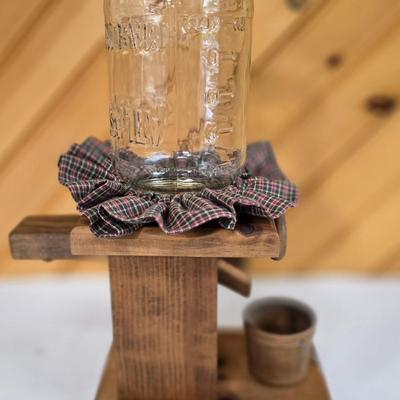 LOT 148F: Small Coffee Grinder and Handmade Dispenser
