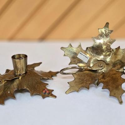 LOT 151F: Holiday Music Boxes, Candlesticks, and Stocking Hangers
