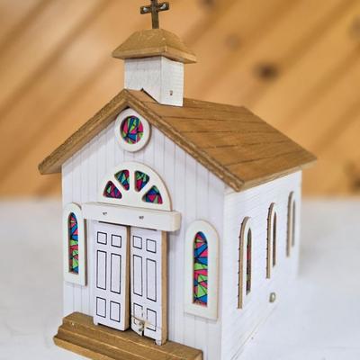 LOT 151F: Holiday Music Boxes, Candlesticks, and Stocking Hangers