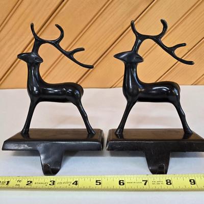 LOT 151F: Holiday Music Boxes, Candlesticks, and Stocking Hangers
