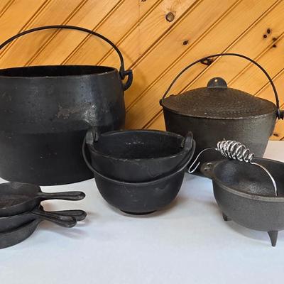 LOT 160F: Cast Iron Pots