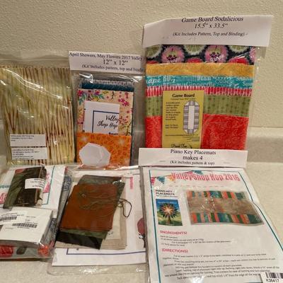 Crafting kits, including game board and placement