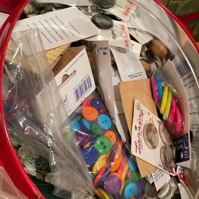 Large collection of buttons