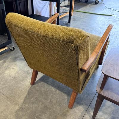 MCM Pair of Chairs W;/ center table - One rocker & one stationary - Very comfortable & Solid