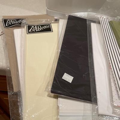 Three Drawer plastic storage with stamping up paper