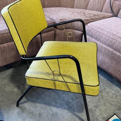 ATOMIC MCM side chair with original upholstery