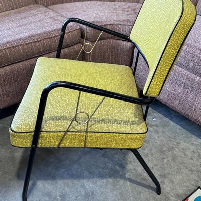 ATOMIC MCM side chair with original upholstery