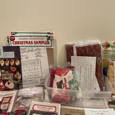 Lot of Christmas crafting items