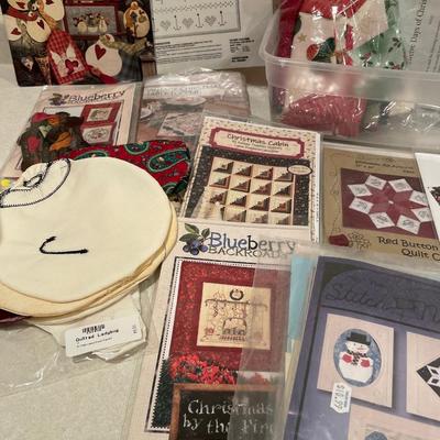 Lot of Christmas crafting items