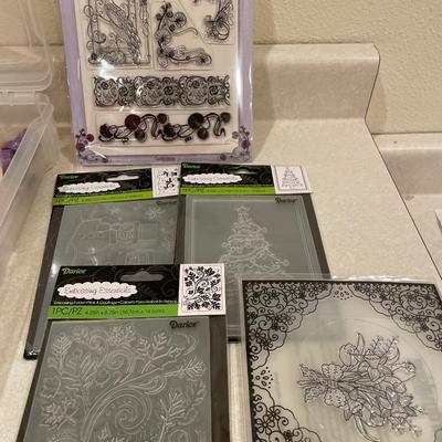 Embossing essentials and stamps