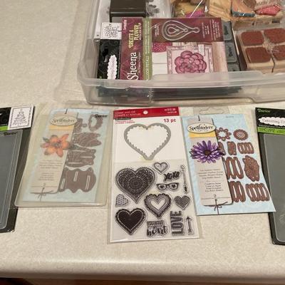 Embossing essentials and stamps