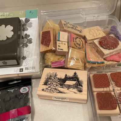Embossing essentials and stamps