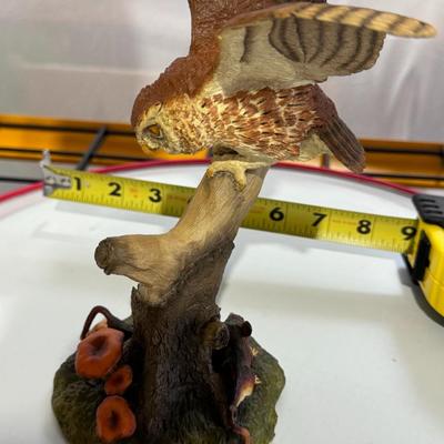CHILARK Fine Pewter Owl Sculpture “SCREECH OWL and DEERMICE” Limited Ed #111/500