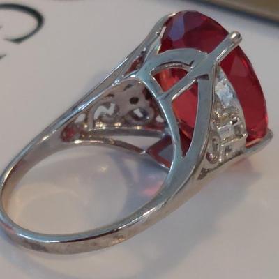 GIA CERTIFIED LAB GROWN RUBY RING