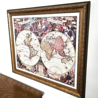 Framed World Map