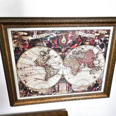 Framed World Map