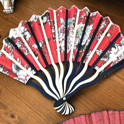 Vintage Folding Fan Lot