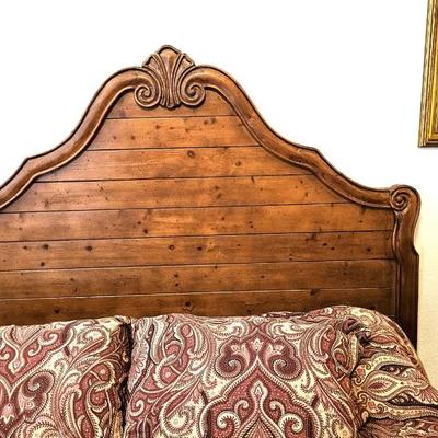 Wood Bed, Including Linen and Mattresses