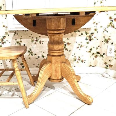 Wood Folding Table with 2 Chairs