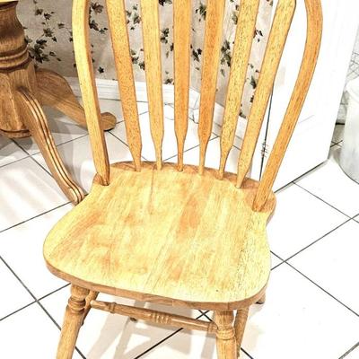 Wood Folding Table with 2 Chairs