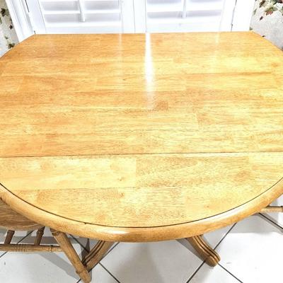 Wood Folding Table with 2 Chairs