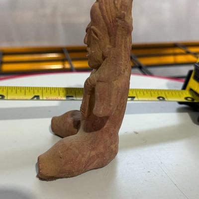 Terracotta figurine "Dual Emotional Distress" or "Portrait of Depression/Anxiety".