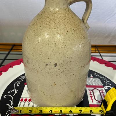 LYONS Primitive Salt Glaze stoneware jug 1850's NY