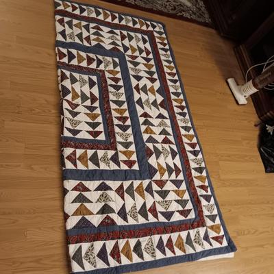 Full size quilted bedspread