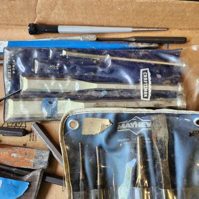 Tool Lot Chisels Carpet Stair Tool and more